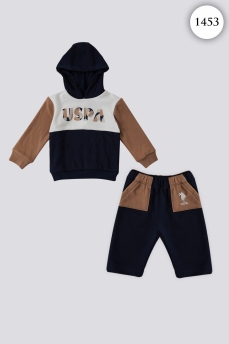 1453 Костюм детский U.S POLO ASSN. КРЕМОВЫЙ фото 77040