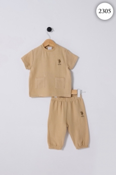 2305 Костюм детский U.S POLO ASSN. БЕЖЕВЫЙ фото 83719