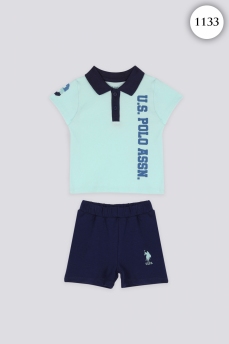 1133 Костюм детский U.S POLO ASSN. БИРЮЗОВЫЙ фото 76532