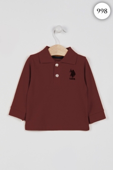 998 Лонгслив детский U.S POLO ASSN. БОРДОВЫЙ фото 79403