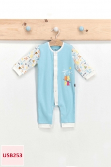 253 Комбинезон детский U.S POLO ASSN. ГОЛУБОЙ фото 77905