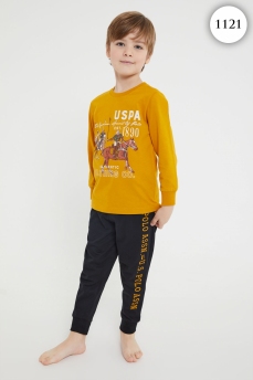 1121 Пижама для мальчика U.S POLO ASSN. v2 ЖЕЛТЫЙ фото 76453