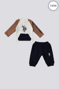 1454 Костюм детский U.S POLO ASSN. КРЕМОВЫЙ фото 77041