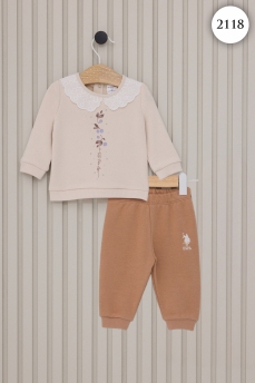 2118 Костюм детский U.S POLO ASSN. БЕЖЕВЫЙ фото 77677