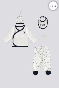1416 Набор для выписки 5 предметов U.S POLO ASSN. КРЕМОВЫЙ фото 77023