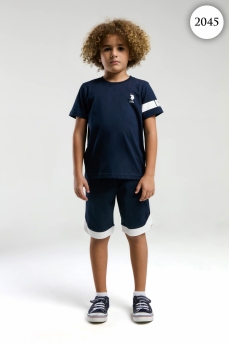 2045 Комплект для мальчика U.S POLO ASSN. v1 ТЕМНО-СИНИЙ фото 84525