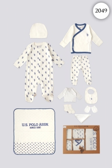 2049 Набор для выписки 10 предметов U.S POLO ASSN. КРЕМОВЫЙ фото 77613