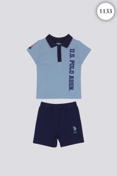 1133 Костюм детский U.S POLO ASSN. ГОЛУБОЙ фото 76533