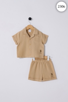 2306 Костюм детский U.S POLO ASSN. БЕЖЕВЫЙ фото 83721
