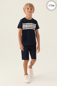 1766 Комплект для мальчика U.S POLO ASSN. v1 ТЕМНО-СИНИЙ фото 77369