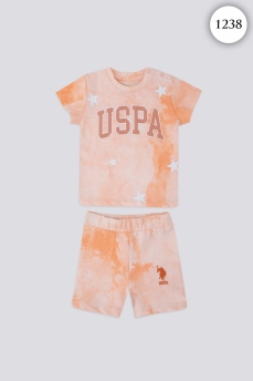1238 Костюм детский U.S POLO ASSN. ПЕРСИКОВЫЙ фото 76841