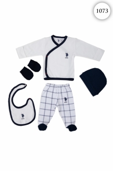 1073 Набор для выписки 5 предметов U.S POLO ASSN. КРЕМОВЫЙ фото 76330