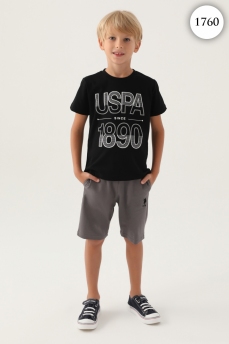 1760 Комплект для мальчика U.S POLO ASSN. v1 ЧЕРНЫЙ фото 77363