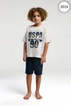 2024 Комплект для мальчика U.S POLO ASSN. v1 БЕЖЕВЫЙ фото 84443