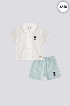 1850 Костюм детский U.S POLO ASSN. КРЕМОВЫЙ фото 77459