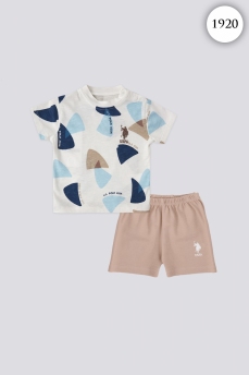 1920 Костюм детский U.S POLO ASSN. КРЕМОВЫЙ-БЕЖЕВЫЙ фото 77506