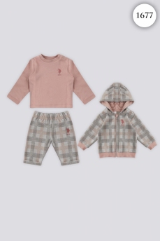 1677 Костюм детский U.S POLO ASSN. РОЗОВЫЙ фото 77284