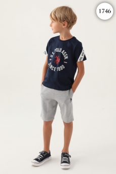 1746 Комплект для мальчика U.S POLO ASSN. v1 ТЕМНО-СИНИЙ фото 77349