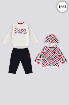 1665 Костюм детский U.S POLO ASSN. КРЕМОВЫЙ фото 77279