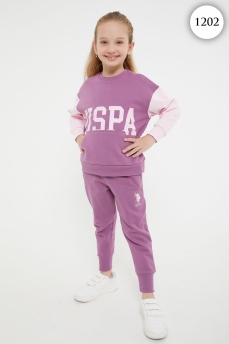 1202 Комплект для девочки U.S POLO ASSN. v1 СИРЕНЕВЫЙ фото 76759