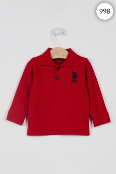 998 Лонгслив детский U.S POLO ASSN. КРАСНЫЙ фото 79407