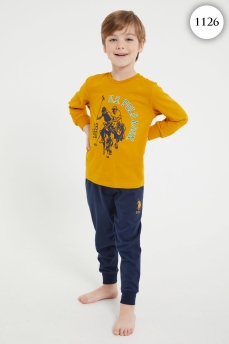 1126 Пижама для мальчика U.S POLO ASSN. v1 ЖЕЛТЫЙ фото 76481