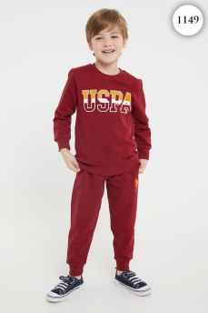 1149 Комплект для мальчика U.S POLO ASSN. v2 БОРДОВЫЙ фото 76607