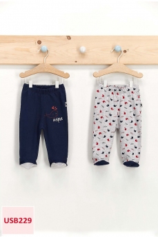 229 Брюки детские U.S POLO ASSN. ТЕМНО-СИНИЙ СЕРЫЙ фото 77737