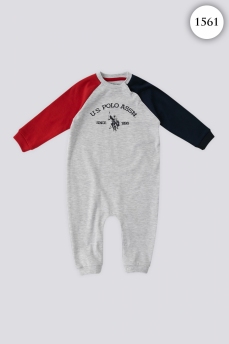 1561 Комбинезон детский U.S POLO ASSN.СЕРЫЙ МЕЛАНЖ фото 77170