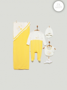 6039 Набор для выписки 5 предметов Caramell ЖЕЛТЫЙ фото 78437