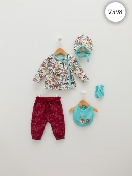 7598 Набор для выписки 5 предметов Caramell БЕЖЕВЫЙ фото 78554