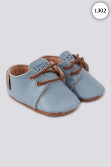 1302 Пинетки детские U.S POLO ASSN.ГОЛУБОЙ фото 76937