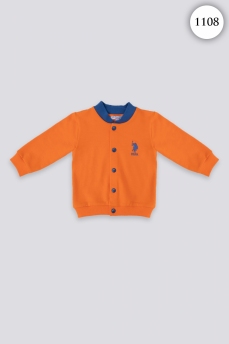 1108 Кофта детская U.S POLO ASSN. ОРАНЖЕВЫЙ фото 76412