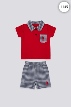 1145 Костюм детский U.S POLO ASSN. КРАСНЫЙ фото 76589