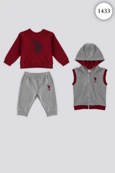 1433 Костюм детский U.S POLO ASSN. БОРДОВЫЙ фото 77030