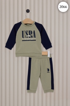 2066 Костюм детский U.S POLO ASSN. ЗЕЛЕНЫЙ фото 77635