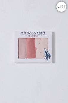 2491 Платочки детские U.S POLO ASSN. ПУДРА-СТ,РОЗОВЫЙ фото 84612
