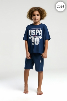 2024 Комплект для мальчика U.S POLO ASSN. v2 ИНДИГО-СИНИЙ фото 84444