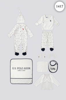 1417 Набор для выписки 10 предметов U.S POLO ASSN. КРЕМОВЫЙ фото 77024