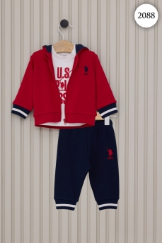2088 Костюм детский U.S POLO ASSN. КРАСНЫЙ фото 77655