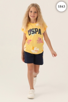 1843 Комплект для девочки U.S POLO ASSN. v1 ЖЕЛТЫЙ фото 77451
