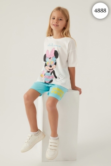 4888 Комплект для девочки DISNEY v2 КРЕМОВЫЙ фото 78378