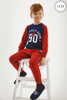 1131 Пижама для мальчика U.S POLO ASSN. v1 ТЕМНО-СИНИЙ фото 76515