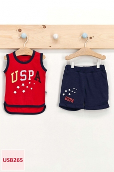 265 Костюм детский U.S POLO ASSN. КРАСНЫЙ-СИНИЙ фото 77913