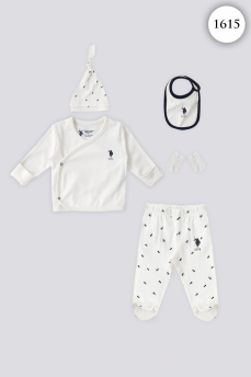 1615 Набор для выписки 5 предметов U.S POLO ASSN. КРЕМОВЫЙ фото 77201