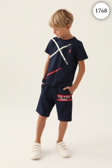 1768 Комплект для мальчика U.S POLO ASSN. v1 СИНИЙ фото 77375