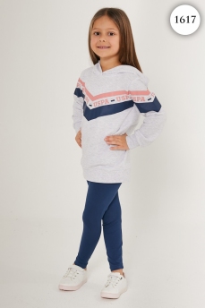 1617 Комплект для девочки U.S POLO ASSN. v1 СЕРЫЙ МЕЛАНЖ фото 77205