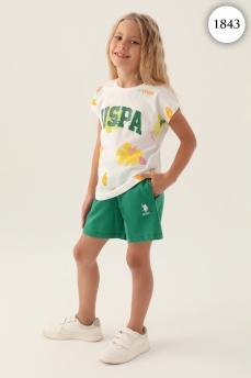 1843 Комплект для девочки U.S POLO ASSN. v2 КРЕМОВЫЙ фото 77452