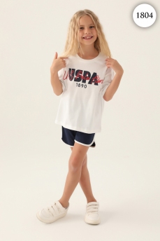 1804 Комплект для девочки U.S POLO ASSN. v1 КРЕМОВЫЙ фото 77408